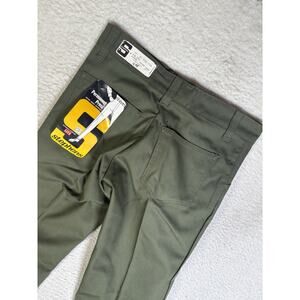 Vintage Stephens Pants Mens 28x29 Army Green Permanent Press 60s 70s Disco NOS